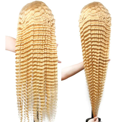 Dachic 613 Blonde 13x4/13x6 HD Lace Front Human Hair Wigs Brazilian Deep Wave Frontal Wigs 180% Density