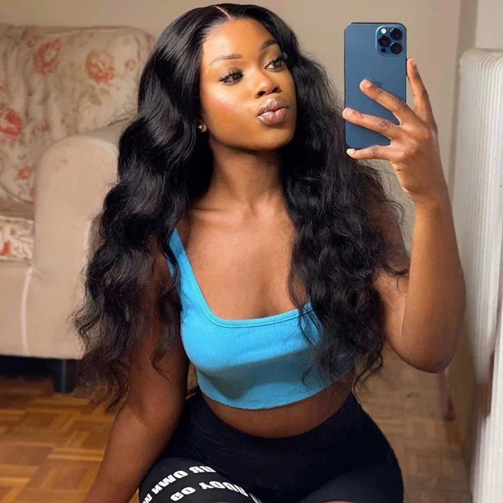 Glueless Wigs Human Hair Ready To Wear 5x5 HD Transparent Lace Closure Wigs Body Wave Human Hair Wigs Wear And Go
