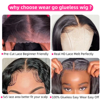 Glueless Wigs Human Hair Ready To Wear 5x5 HD Transparent Lace Closure Exotic Curly Human Hair Wigs Wear And Go