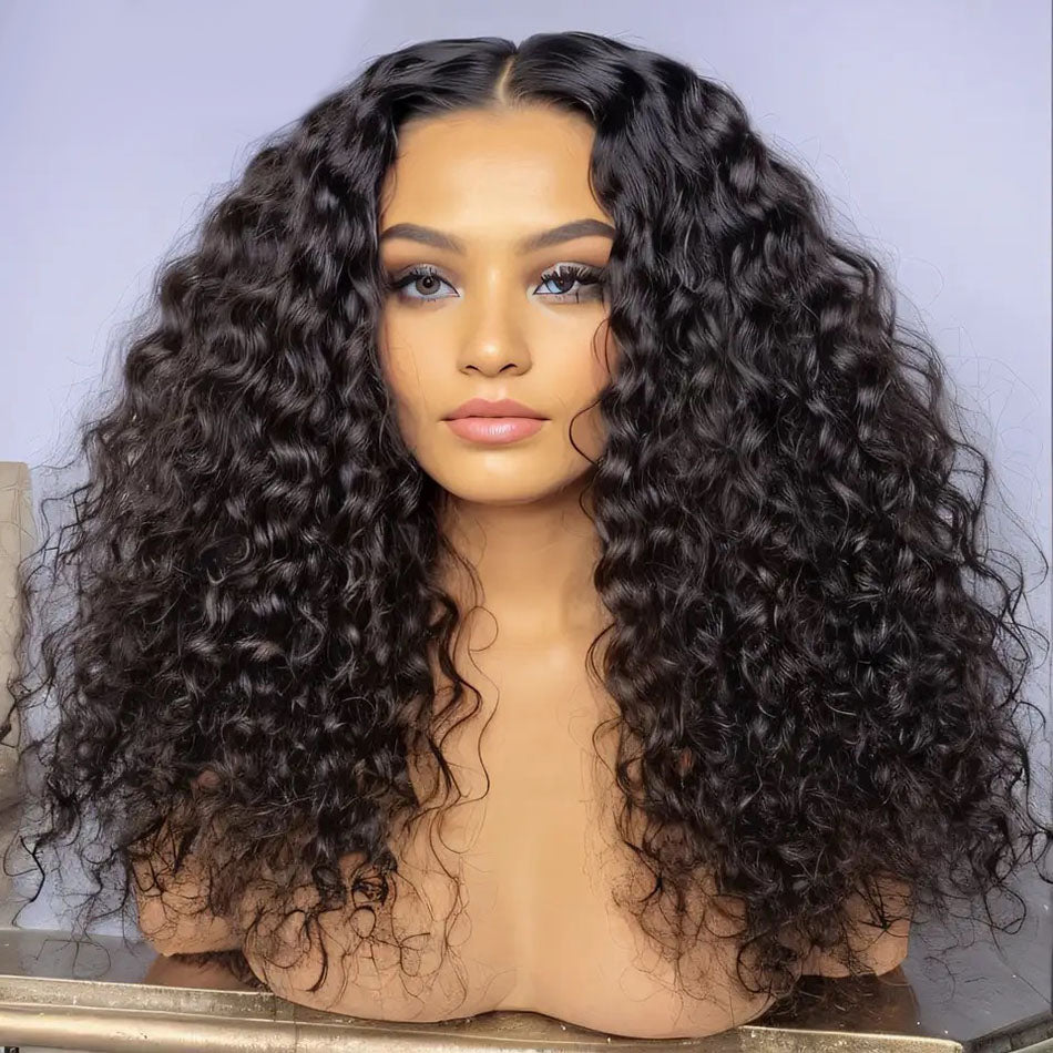 Glueless Wigs Human Hair Ready To Wear 5x5 HD Transparent Lace Closure Exotic Curly Human Hair Wigs Wear And Go