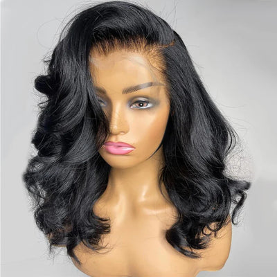 Dachic Hair Bob 13x4 Full Lace Frontal Wig Loose Wave Human Hair Wigs