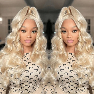 Dachic 13x4 13x6 HD Transparent 613 Blonde Body Wave Lace Front Human Hair Wigs Lace Frontal Wigs 180% Density