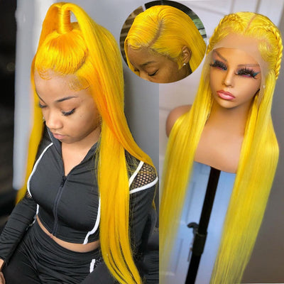 250% Density HD Transparent 13x6 Lace Front Human Hair Wig