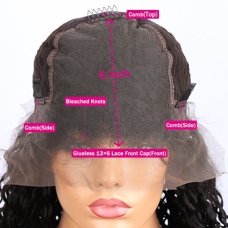 Star Style T4/30# Ombre Brown Colored Glueless Lace Wig Kinky Curly-021