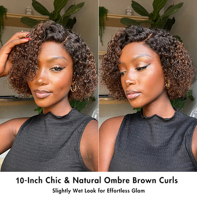Classical Short Curly 6x5 Glueless Wigs Human Hair Ready To Wear Pre-Cut Lace