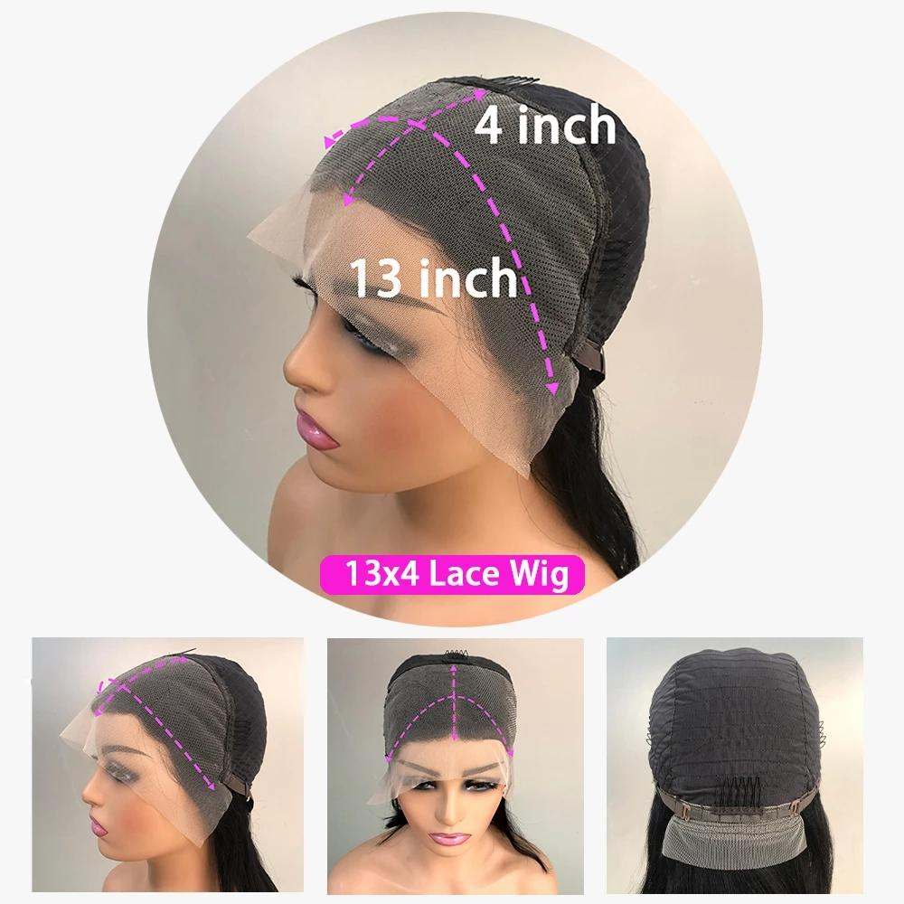 No.49 Dachic Hair 1B/4 Pixie Cute 13x4 Lace Frontal Human Hair Wigs For Black Women Brazilian Hair