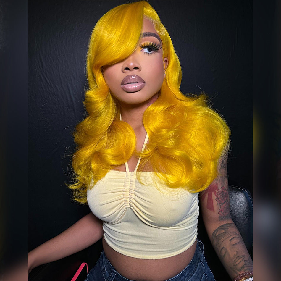 250% Density HD Transparent 13x6 Lace Front Human Hair Wig