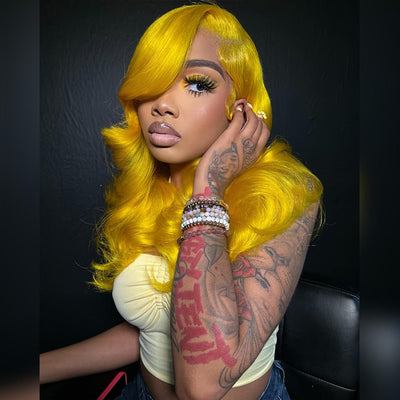 250% Density HD Transparent 13x6 Lace Front Human Hair Wig