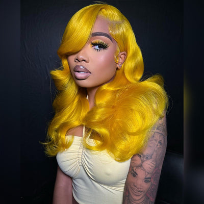 250% Density HD Transparent 13x6 Lace Front Human Hair Wig