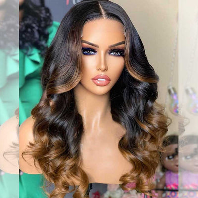 Hairstylist Works Double Drawn 13x6 Lace Front Wig 6x5 Glueless Lace Closure Wig Ready To Wear Human Hair Wigs Body Wave