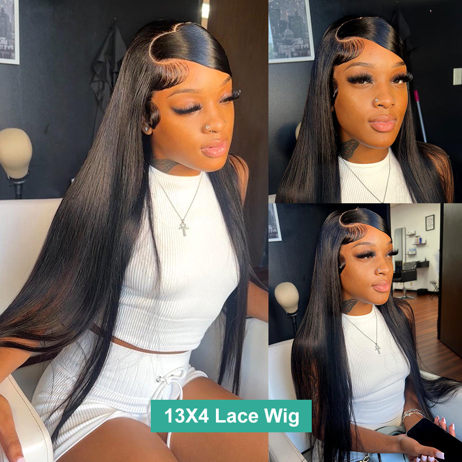 Dachic Hair 32 34 36 38 40 Straight Human Hair 4x4/5x5/13x4/13x6 Lace Front Closure Wig