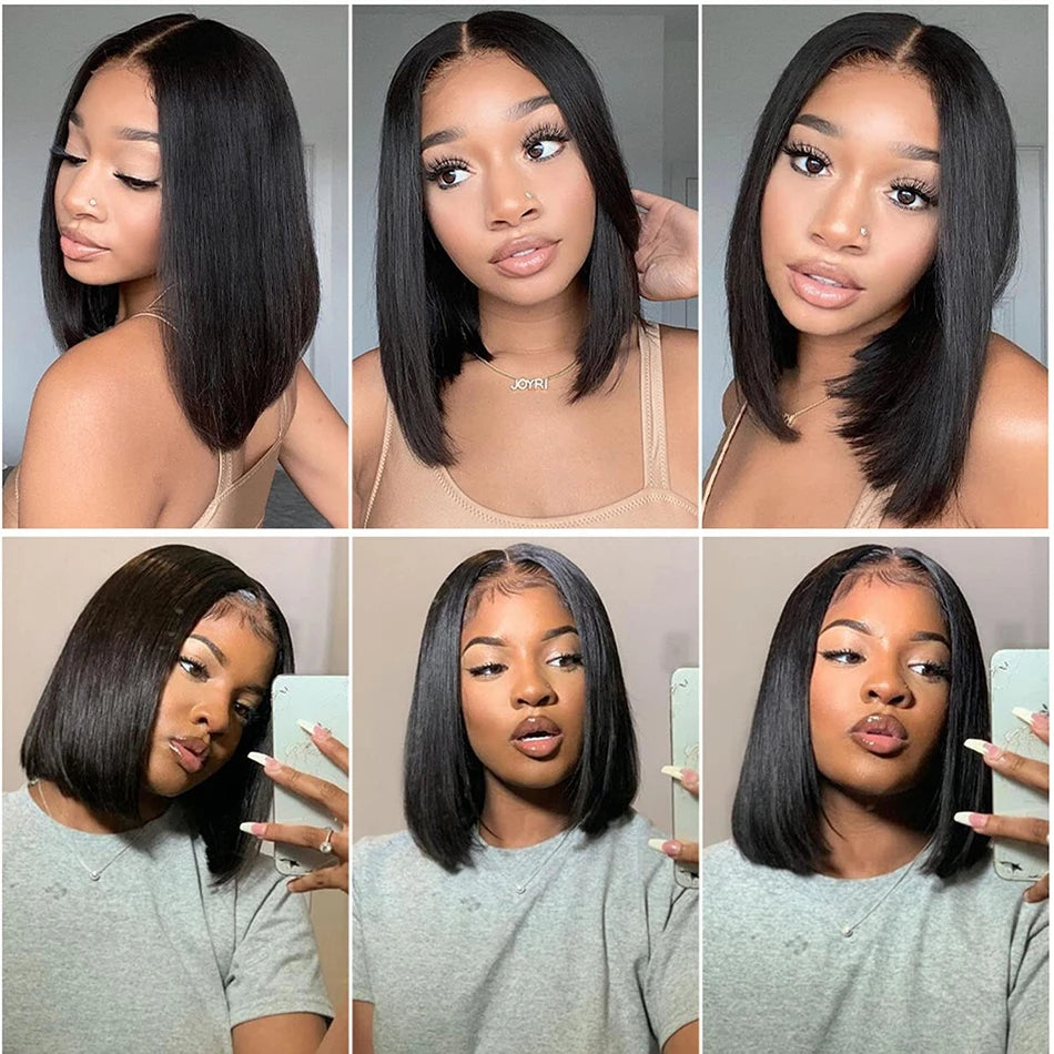 [Flash Sale] No.1 Dachic Hair Bone Straight Bob 13x4 Full Lace Front Human Hair Wigs