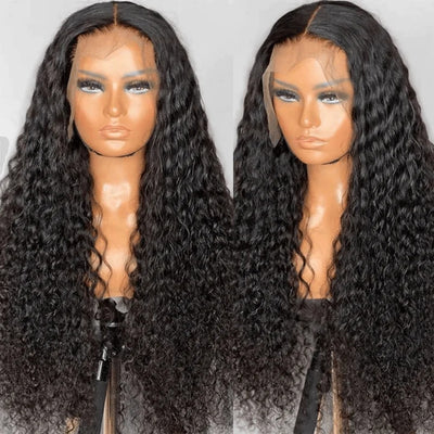 Dachic 13x4 13x6 HD Transparent Lace Front Human Hair Wigs Malaysian Jerry Curly Frontal Wigs 180% Density