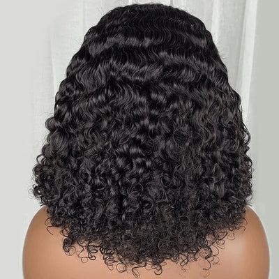 Dachic 13x4 Short Human Hair Lace Frontal 180% Density Curly Bob Wigs Bogo Deal