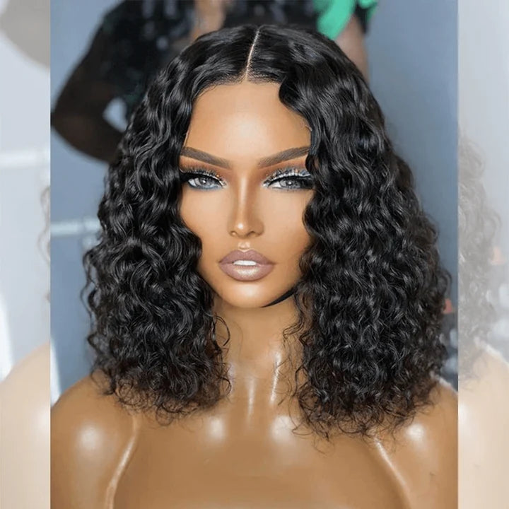 Dachic Hair 13x4 Short Bob Wigs Human Hair Lace Front Wigs Water Wave