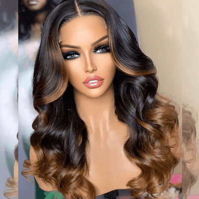Hairstylist Works Double Drawn 13x6 Lace Front Wig 6x5 Glueless Lace Closure Wig Ready To Wear Human Hair Wigs Body Wave