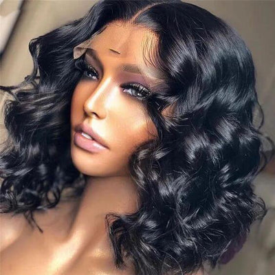 Dachic 13x4 Lace Frontal Loose Wave Bob Elegant Short 210% Density Wavy Wigs Bogo Deal