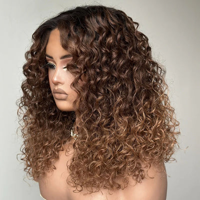Star Style T4/30# Ombre Brown Classical Colored Glueless Lace Wig Ready To Wear