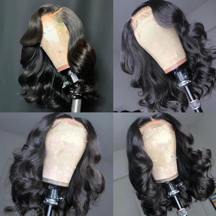 Dachic Hair Bob 13x4 Full Lace Frontal Wig Loose Wave Human Hair Wigs