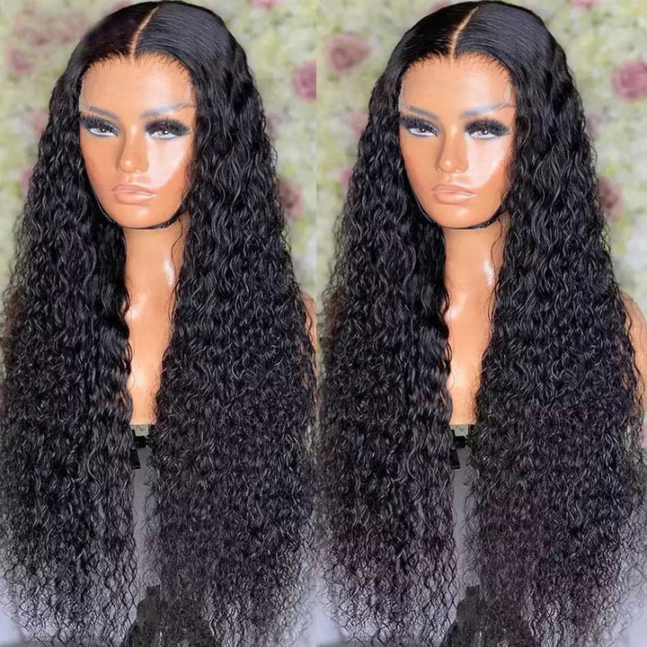 Dachic 4x4 5x5 HD Lace Closure Human Hair Wigs Malaysian Jerry Curly 180% Density