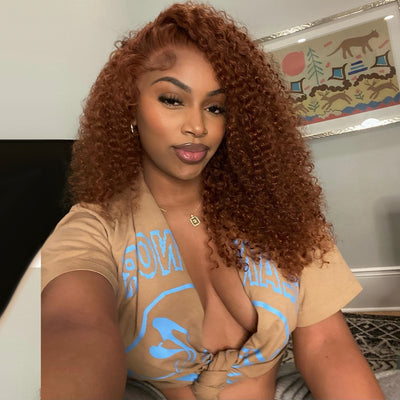 No Tariff ! 5 Colores Available ,6x5 Glueless Kinky Curly Lace Wigs Colored Human Hair Ready To Wear