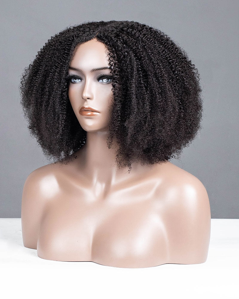 Afro Kinky Curly Seamless V-Part Wig-066