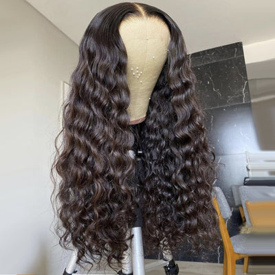 Loose Deep Wave Lace Front Wigs 6x5 Gluelss Lace Human Hair Wigs