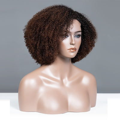 Side Part Ombre Brown Colored Glueless Lace Wigs Ready To Wear-028
