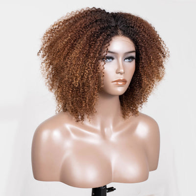 Jeny Hair Coily Curly Glueless Lace Wigs Human Hair Ready To Wear-008