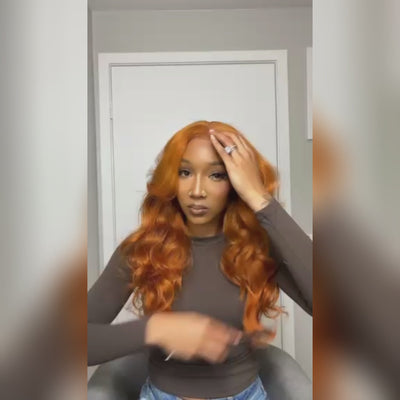 Keke Same Ginger Colored 6x5 Glueless Ready To Go Wig  Double Drawn Weft Made TOP 10A Quality