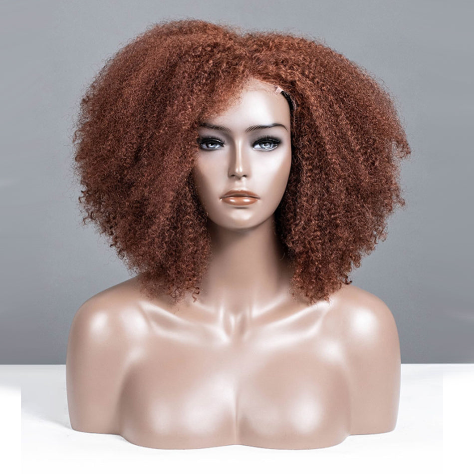 Red Fox Orange Colored Glueless Lace Wigs Ready To Wear-018