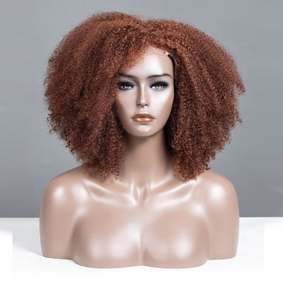 Red Fox Orange Colored Glueless Lace Wigs Ready To Wear-018