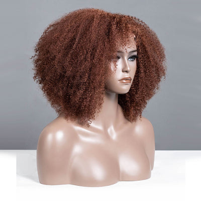 Red Fox Orange Colored Glueless Lace Wigs Ready To Wear-018