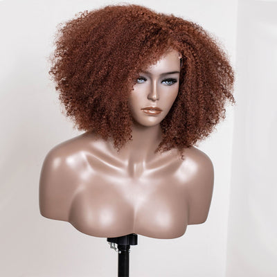 Red Fox Orange Colored Glueless Lace Wigs Ready To Wear-018