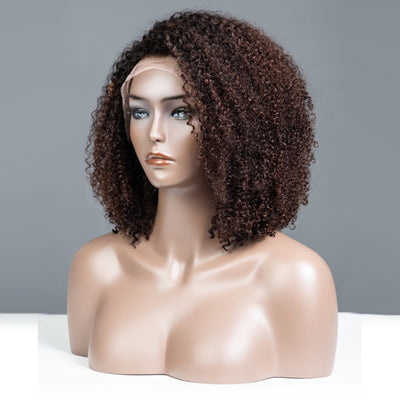 Low-key Highlight Brown Colored Glueless Lace Wigs Ready To Wear-030