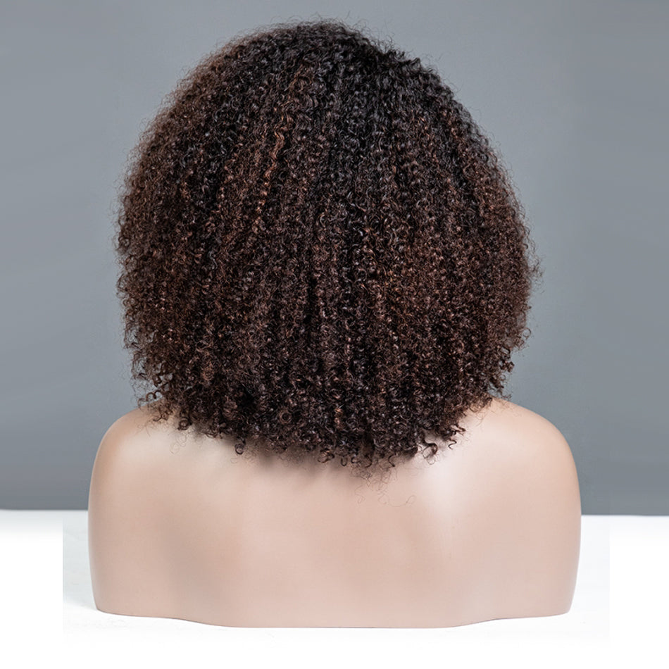 Low-key Highlight Brown Colored Glueless Lace Wigs Ready To Wear-030