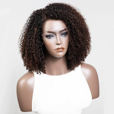 Low-key Highlight Brown Colored Glueless Lace Wigs Ready To Wear-030