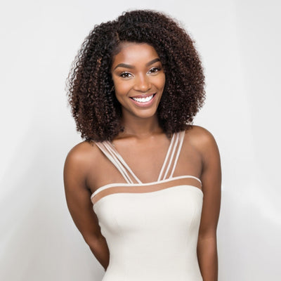 Low-key Highlight Brown Colored Glueless Lace Wigs Ready To Wear-030