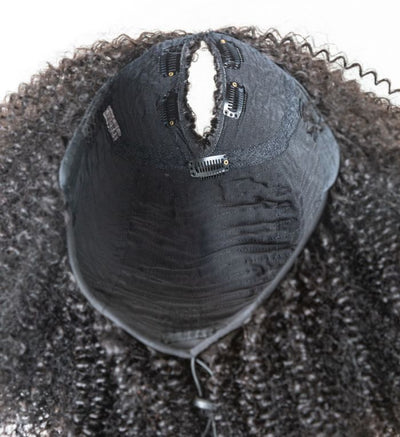 Afro Kinky Curly Seamless V-Part Wig
