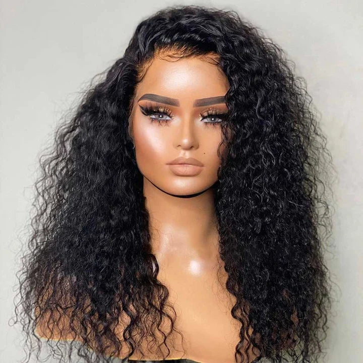 Dachic HD Transparent 13x4 13x6 Lace Front Human Hair Wigs Brazilian Water Wave Frontal Wigs 180% Density