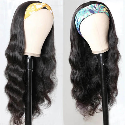 Dachic Hair Body Wave Headband Wigs Human Hair Wigs For Women