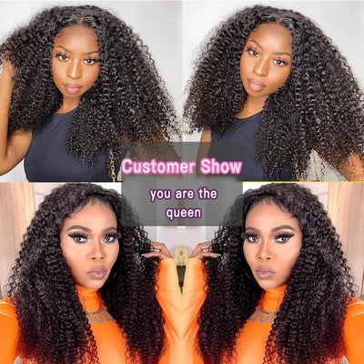 Dachic Hair Malaysian Jerry Curly 4 Bundles Human Hair Weave Remy Hair Weft Weaving Extensions