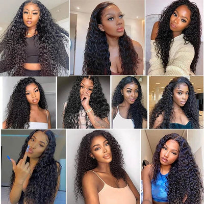 Dachic Hair Water Wave 4 Bundles Virgin Human Hair 100% Hair Weave Extensions Hair Weft Weave Bundle