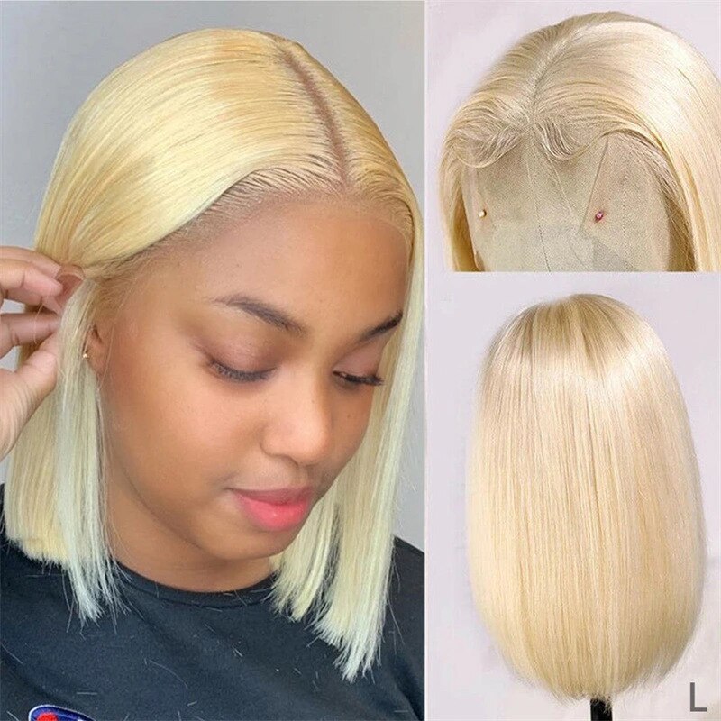 Dachic Hair 613 Blonde Bob Wigs 13x6 Lace Front Human Hair Wigs