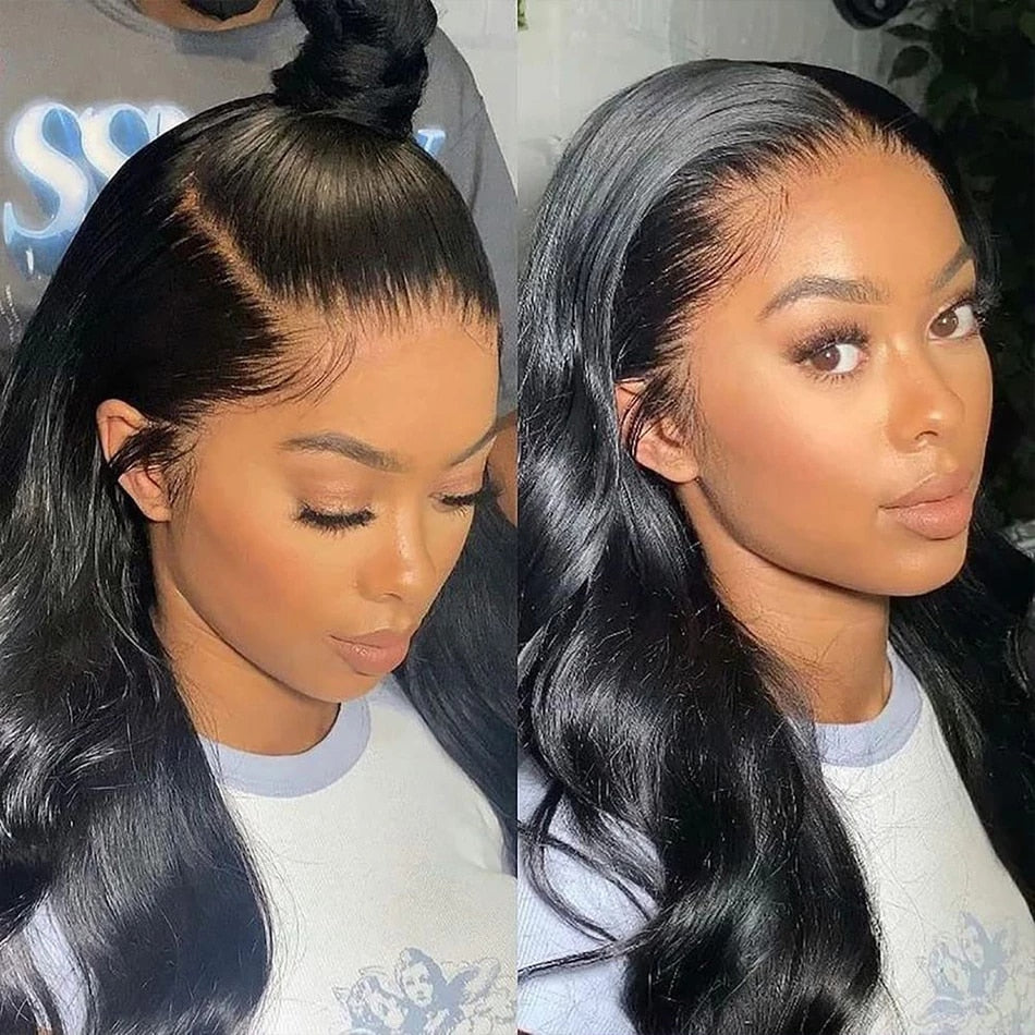 Dachic Hair Body 4x4 Lace Closure Wig Brazilian Virgin Hair 18 Inch Human Hair Wig OJE Of The Same Style