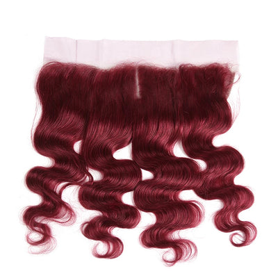 Dachic Hair 99J Body Wave Bundles With 13x4 13x6 4x4 5x5 Lace Frontal Closure Human Hair Brazilian Remy Red Hair