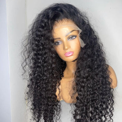 No.21 Dachic Hair Bohemian Curly 13x4 Lace Frontal Human Hair Wigs Brazilian Remy Curly Lace Front Wig