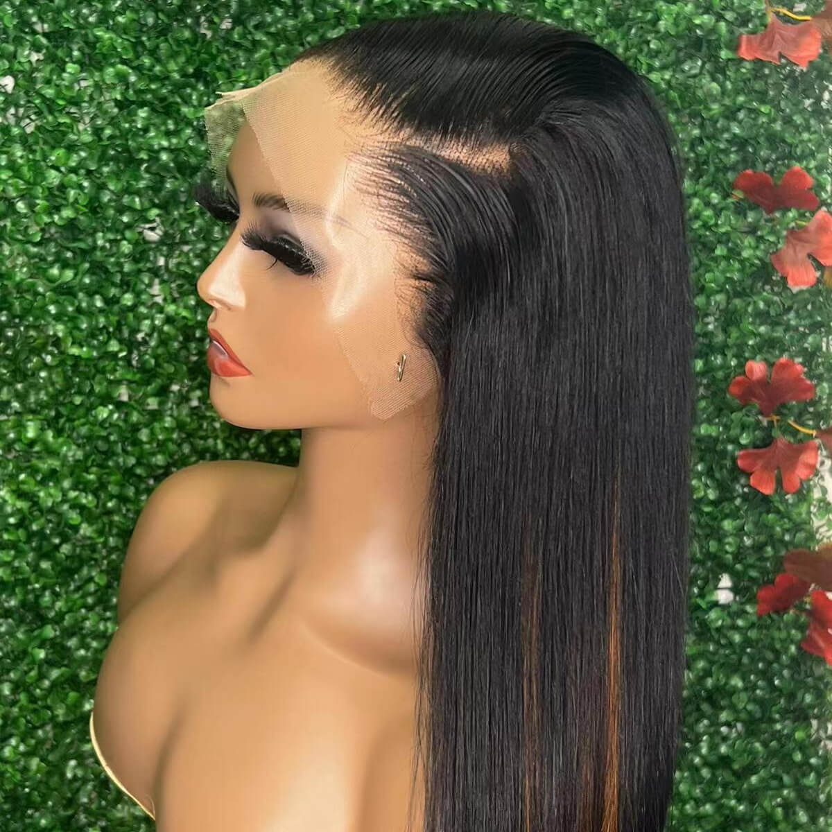 Dachic Hair HD Bone Straight Full 13x4 Lace Frontal Wig OJE Of The Same Style Brazilian Virgin Hair 350% Density