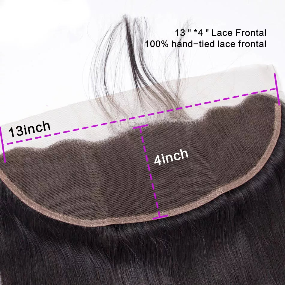 Dachic Hair Body Wave 4 Bundles With Frontal 13x4 4x4 HD Lace Closure Brazilian Human Hair