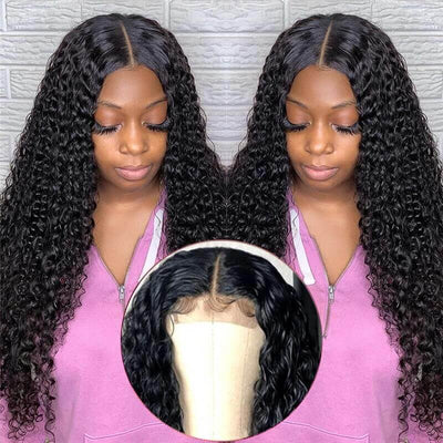 Dachic Hair 13x6 Lace Front Human Hair Wigs Malaysian Jerry Curly Frontal Wigs